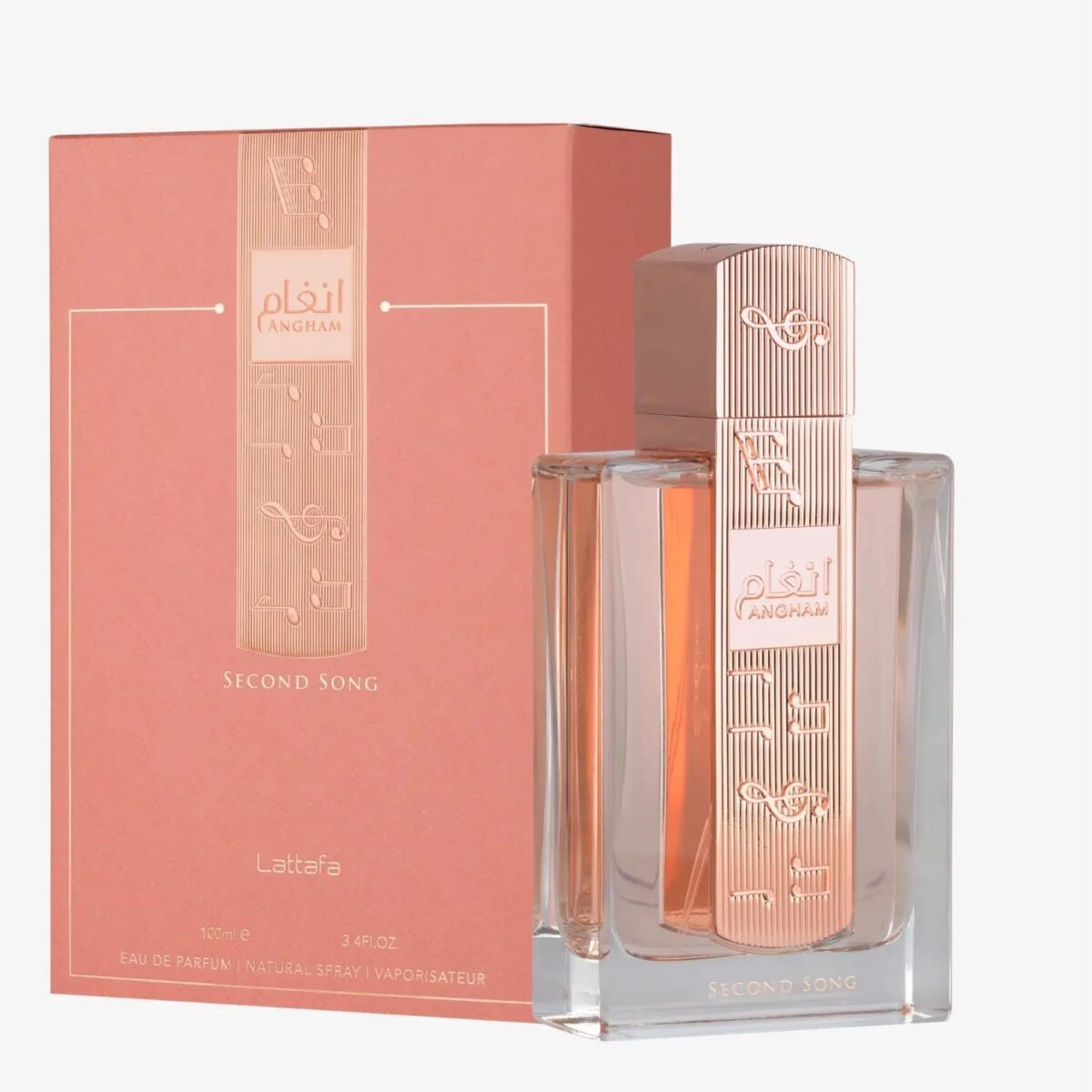 Angham Second Song da Lattafa, perfume feminino de 100ml