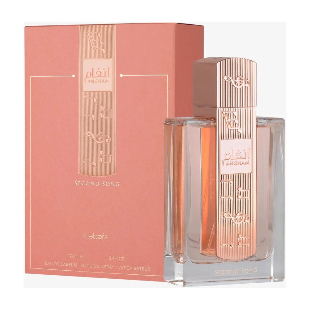Angham Second Song da Lattafa, perfume feminino de 100ml