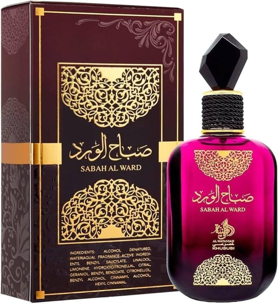 Sabah Al Ward Tradicional da Al Wataniah, perfume feminino de 100ml